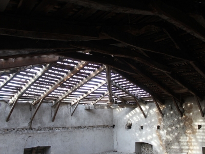Ancienne charpente à remplacer avant dépose.JPG