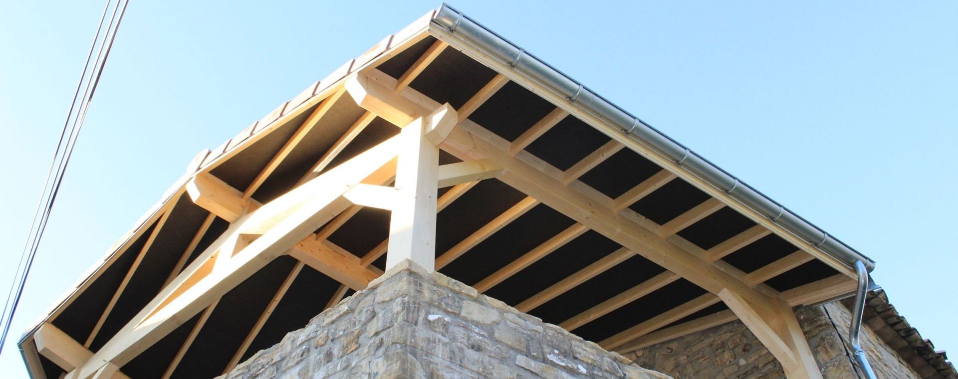 Après les travaux de charpente et couverture, toiture terrasse