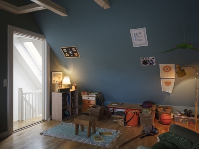 chambre d'enfant AVANT la pose de fenêtre de toit