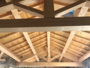Photo Réalisation d'une charpente traditionnelle en bois à Chirols
