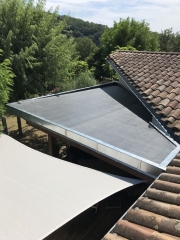 Photo Etanchéité de toiture plate – Avec membrane d’étanchéité EPDM en apparent