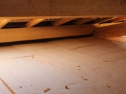 Photo Mise à niveau des performances thermiques de combles non aménagés avec une solution d’isolation à base de fibres de bois, à Saint Julien du Serre en Ardèche
