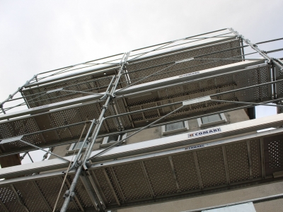 Mise en place du chantier pour isolation PSE sous enduit mince.JPG