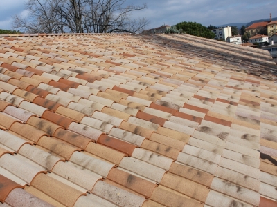 Réception des travaux de réfection de charpente et couverture à Aubenas, Chagnol Vincent charpentier couvreur zingueur sud Ardèche.JPG
